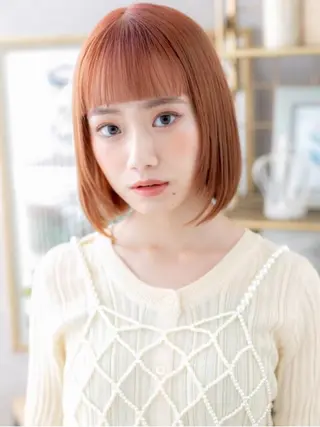 ミディアム カラー 艶髪カラー🤍ྀི 強矢　美紗希🩷ྀིのヘアスタイル