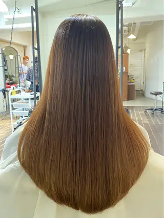 ロング カラー titian　田中 美名のヘアスタイル