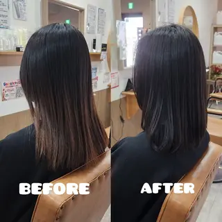 セミロング カラー Chii hair ☆ いとう くみのヘアスタイル