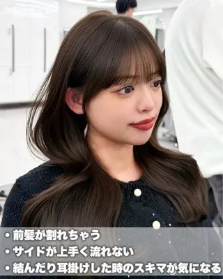 ロング カラー 韓国ヘア　紗希 🦋のヘアスタイル