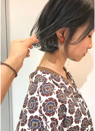 ショート カラー ヘアアレンジ glad hairのヘアスタイル