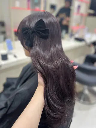 カラー ベージュ・ラベンダー カラー🎀りりのヘアスタイル