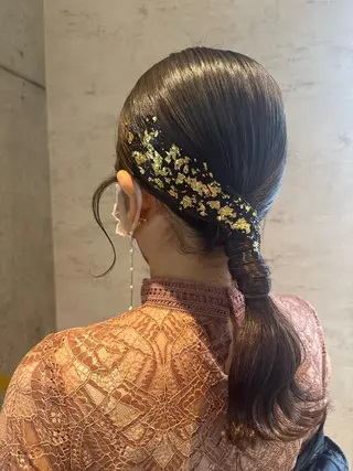 ロング ヘアアレンジ 女性に人気♪ はやしほのかのヘアスタイル