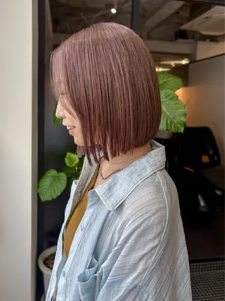 ショート カラー ボブ/レイヤー/ ウルフ/池澤慎人のヘアスタイル