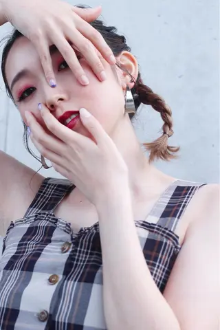 カラー ヘアアレンジ 圧倒的透明感カラー nana🦕のヘアスタイル