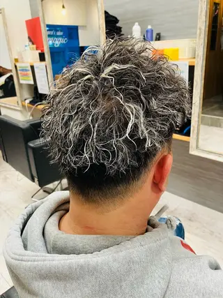 パーマ メンズ メンズ特化/パーマ/ フェードWATARUのヘアスタイル