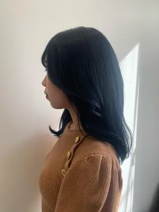 ミディアム カラー 韓国×巻ける髪質改善 💍maki💍のヘアスタイル