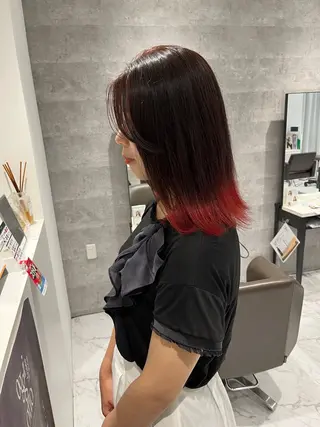 ミディアム カラー Grow by NYNY 坂本 理輝のヘアスタイル