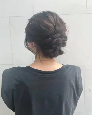 ヘアアレンジ 透明感モテ艶髪カラー Gallicaイリサのヘアスタイル