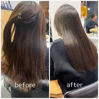 ロング カラー パーマ ✨髪質改善矯正× ブリーチ✨YU-KIのヘアスタイル