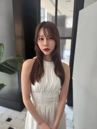 ロング カラー ヘアアレンジ luludi by APHRODITE 銀座所属・🤍うる艶カラー🤍 たむら みなみ 銀座のヘアスタイル