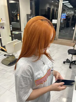 ロング カラー 透明感/ブリーチカラ ー🦋Rico🦋のヘアスタイル