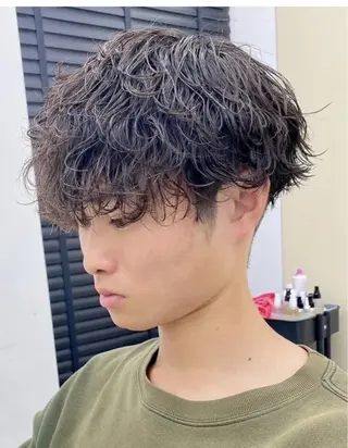 パーマ メンズ 三村 彰吾のヘアスタイル