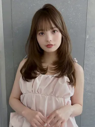 ミディアム カラー パーマ 【美髪矯正) 吉村　清志のヘアスタイル