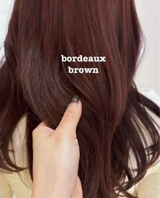 セミロング カラー サイトウ アカネのヘアスタイル