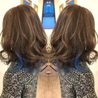 ミディアム カラー Hair make VERDA所属・宮下 耕平のヘアスタイル