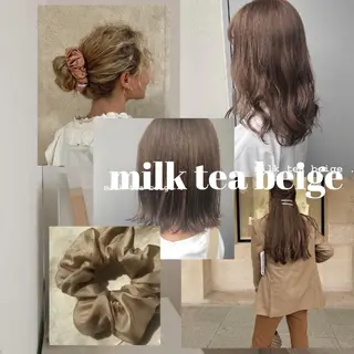 セミロング カラー ヘアアレンジ 赤味消し.髪質改善 🌿𝘠𝘜𝘙𝘐のヘアスタイル