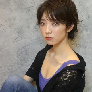 ショート カラー パーマ スタイル 相模大野のヘアスタイル