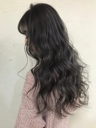 ロング カラー パーマ ヘアアレンジ メンズ キッズ ネイル マツエク・マツパ 🎨カラー満足度 500%💫ヅル💫のヘアスタイル