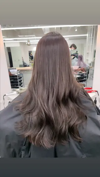 セミロング emi 韓国ワンホンヘアのヘアスタイル