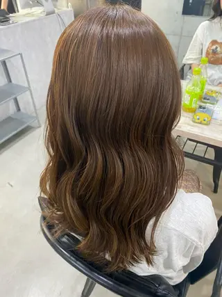 ロング カラー ヘアアレンジ 艶髪ハイトーン特化 梅田美容室SLYのヘアスタイル