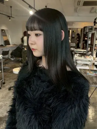ロング カラー ブリーチなしカラー/ 暖色カラー/宮本恵佑のヘアスタイル