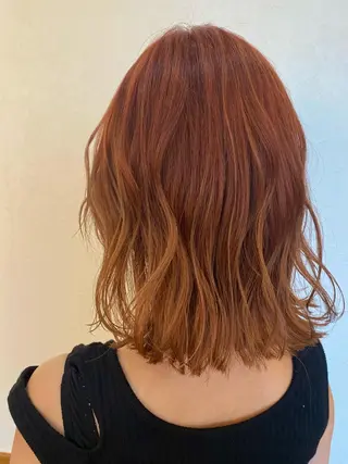 ミディアム カラー ✴︎ヒラガカナ✴︎ ECLAT HAIRのヘアスタイル