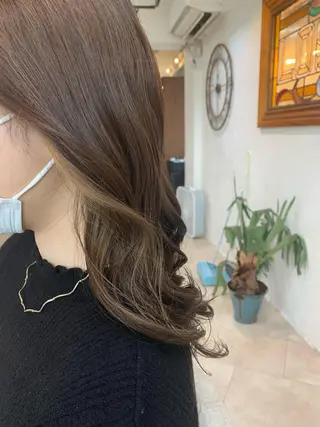 セミロング カラー 💛ハイトーン💛 りむのヘアスタイル