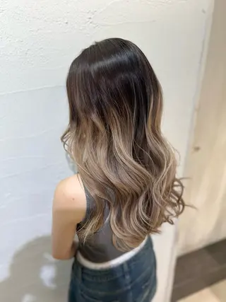 ロング カラー 髪質改善縮毛矯正× 艶髪カラー板垣智大のヘアスタイル