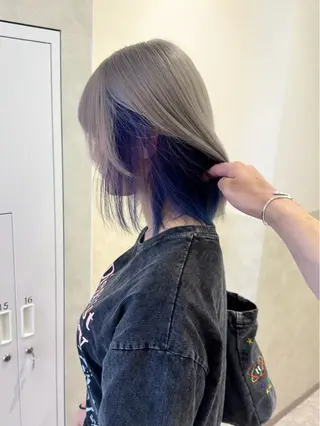 ミディアム カラー SALOWIN札幌大通り所属・札幌ハイトーン/ ブリーチカラー/ドイのヘアスタイル