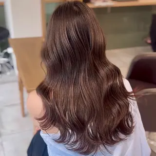 セミロング カラー ブリーチなし/レイヤ ー特化🌈Tommyのヘアスタイル