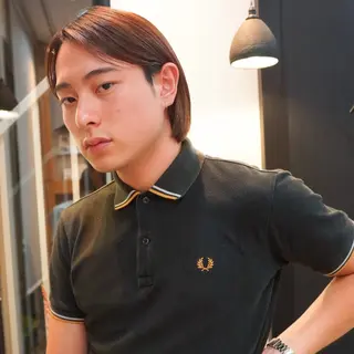 ミディアム カラー メンズ ダウンパーマ 【sity.ザイク】のヘアスタイル