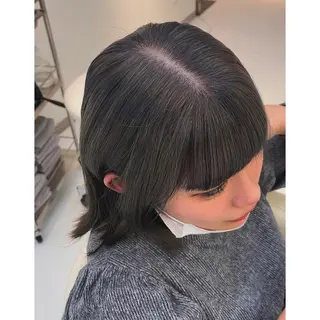 ミディアム カラー asterisk所属・涼音 🫧前髪お助け美容師のヘアスタイル