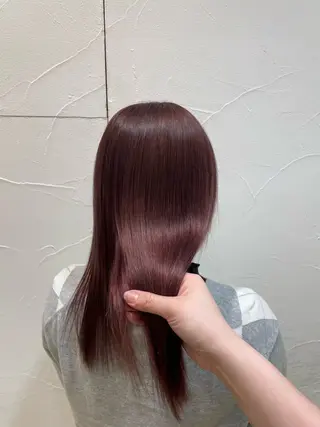 ミディアム カラー 浦野 遥のヘアスタイル
