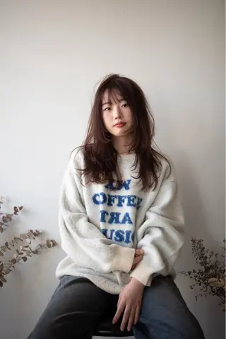 ロング カラー plus HAIR いずみのヘアスタイル