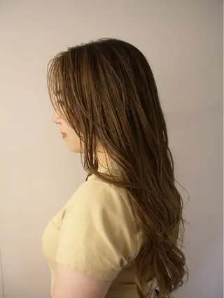 ロング カラー パーマ ヘアアレンジ メンズ marino マリノのヘアスタイル