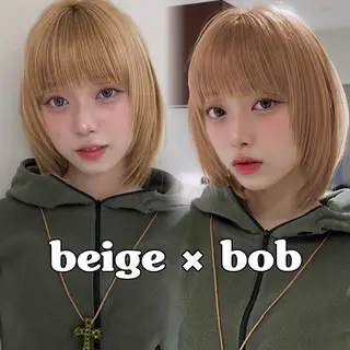 ショート カラー ボブ/レイヤーカット /表参道 yunaのヘアスタイル