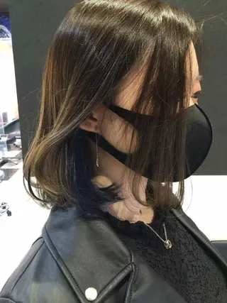 ミディアム カラー ブリーチ/ヘアケア/ 艶髪/イギチハルのヘアスタイル