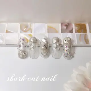 ネイル サメ猫 マーヤのネイルデザイン