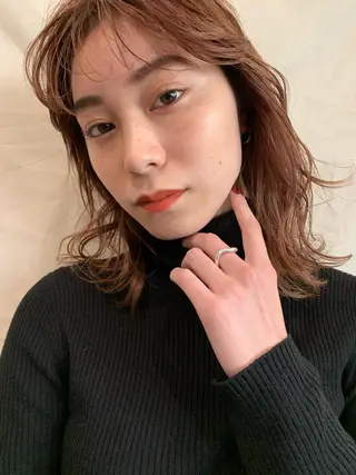 ミディアム SALOWIN新潟万代所属・緑川 瑞穂のヘアスタイル
