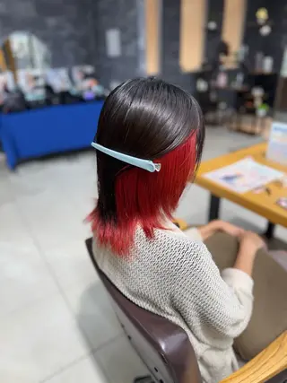 ミディアム カラー 🪼かえで🪼臼井 カラー/縮毛矯正のヘアスタイル