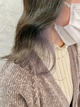 ミディアム カラー FUJINO RYOのヘアスタイル