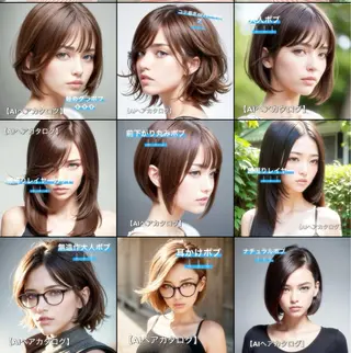 ショート カラー パーマ ヘアアレンジ Calenda/ パーソナル美髪サロンのヘアスタイル