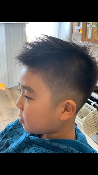 メンズ キッズ ルピナス中田店長 山口大地のヘアスタイル