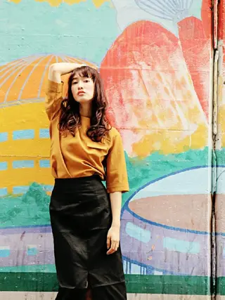 セミロング カラー パーマ LAMP HAIR  ランプヘアー所属・徳永 博志のヘアスタイル