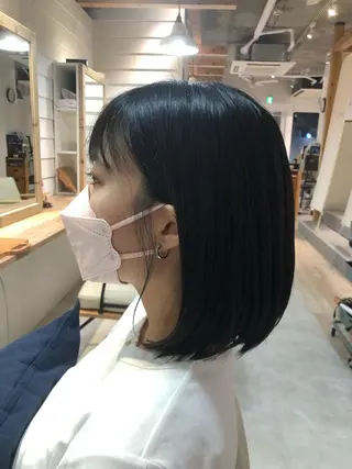 ミディアム Annie 吉田 裕美のヘアスタイル