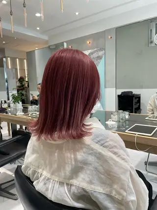 ミディアム 透明感ブリーチ カラー✨有坂映哉のヘアスタイル