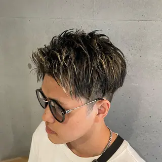 ショート カラー パーマ メンズ 🔥メンズ超特化🔥 青木海斗のヘアスタイル