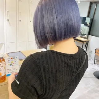 ショート カラー ヘアアレンジ ベージュ/オリーブ ボブ/小笠原汐海のヘアスタイル
