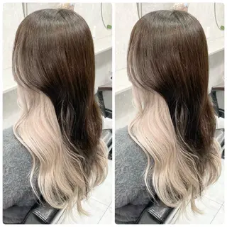 ロング 🦋ハイトーン🦋 石山 希理🦋のヘアスタイル